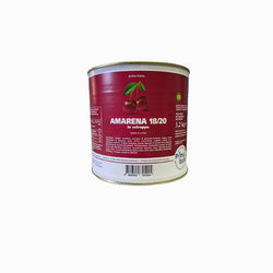 Amarene ciliegie per gelateria e pasticceria, 18/20, confezione da 3.2kg, per dolci e gelati.