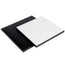 PIATTO PIUMA 24X24CM PERLA/NERO 5PZ