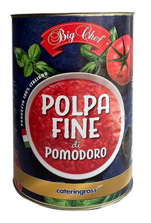 polpa fine pomodoro 3x4050g, polpa di pomodoro Big Chef, pomodoro fine per cucinare, polpa pomodoro 4050g, polpa di pomodoro per sugo, pomodoro per pizza