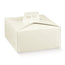 Porta Torta Quadra 250mm x 250mm x 120mm Pelle Bianca 20pz – Scatole eleganti per torte quadre, in pelle bianca, per ogni occasione.