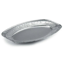 Vassoi in alluminio ovali V430G – 10 pezzi per catering, buffet e gastronomia professionale