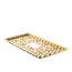 VASSOIO RETTANGOLARE GOLDEN AGE ORO 35CM X 15CM 25PZ