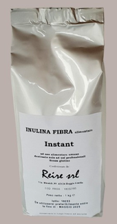Polvere di inulina istantanea 1 kg in confezione professionale, fibra alimentare solubile naturale per uso alimentare