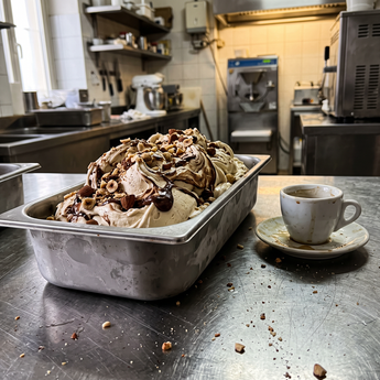 Arabeschi Coffee Crunch PreGel 3 kg: il variegato al caffè con granella che fa vendere la coppetta del pomeriggio