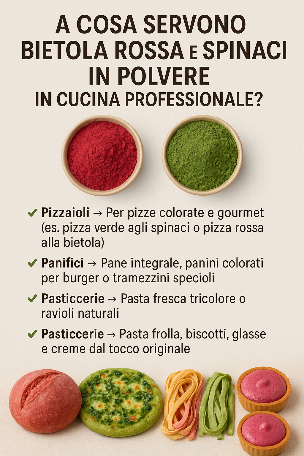 Bietola Rossa e Spinaci in Polvere: I Superfood Naturali per Professionisti della Farina