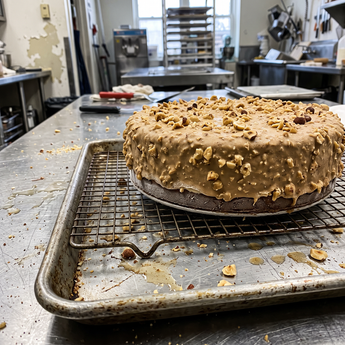 Glassa Croccante alla Nocciola PreGel 2,5 kg: la copertura con granella per torte gelato e semifreddi che si vendono da sole