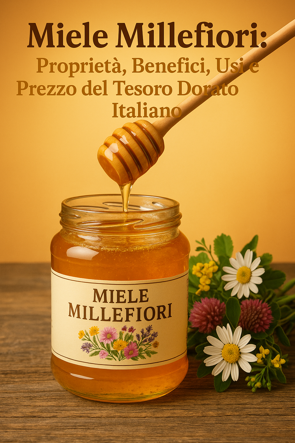 Miele Millefiori: Proprietà, Benefici, Usi e Prezzo del Tesoro Dorato