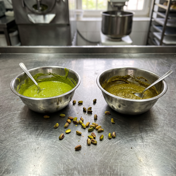 Pasta Pistacchio Puro N o Verde Primavera: quale conviene in gelateria