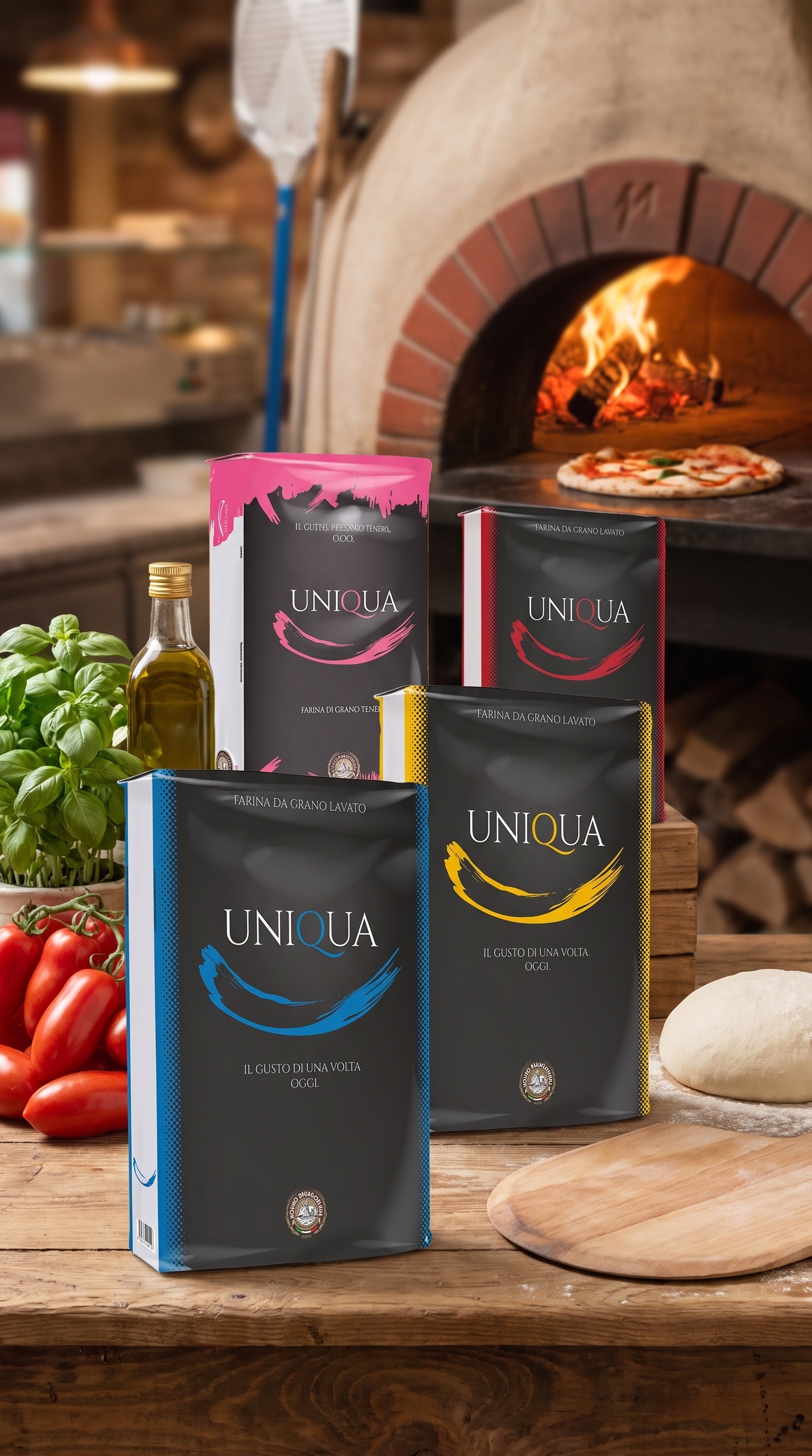 Farine Uniqua Molino Dallagiovanna: guida completa a Rossa, Magenta, Gialla e Blu