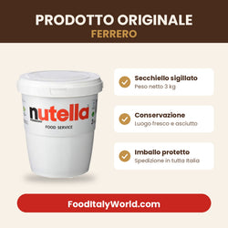 Nutella Ferrero 3 kg prodotto originale, spedizione in tutta Italia