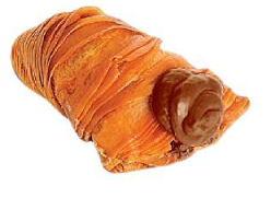 Aragostine Crema Cacao Nocciola 1.5kg, dolci ripieni di crema al cacao e nocciola, perfetti per dessert e catering.