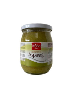 Crema di Asparagi Armonia 500g Vetro Robo – Crema di asparagi, perfetta per accompagnare piatti freschi e raffinati.