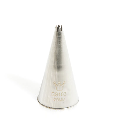 Martellato Bocchetta Stella Aperta Ø3mm in Acciaio Inox