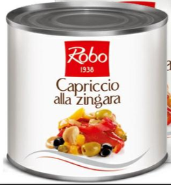 Antipasto capriccio zingare 2400g, mix di ingredienti per antipasti freschi e saporiti.