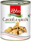 Vaso di Carciofi a Spicchi Grigliati Robo da 780g, spicchi di carciofo grigliati sott'olio su sfondo neutro