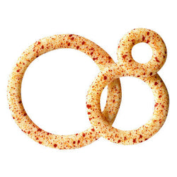 CERCHI CIOCCOLATO BIANCO-ROSSO 60PZ