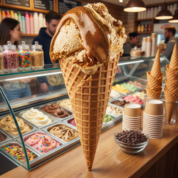 Secchiello 3kg Cioccolatina al Caffè PreGel per gelateria professionale