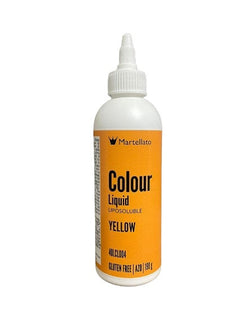 Colore Liquido Liposolubile Giallo 190g – Colore liposolubile giallo per creare decorazioni alimentari colorate.