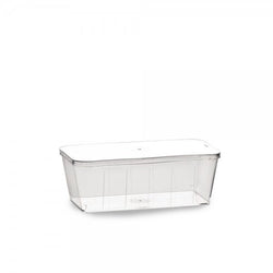 Contenitore Cassata 8 Porzioni+Copertura Trasparente 1110cc 25pz – Contenitore per cassata con copertura trasparente, 8 porzioni.