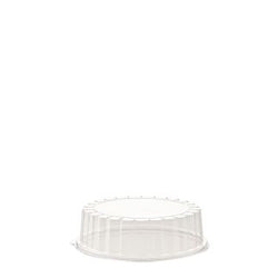 Coperchio trasparente tondo Ø22cm H8cm – confezione da 125 pezzi Poloplast – per torte e vassoi monouso