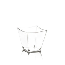 Coppa Diamante 60cc Trasparente 50pz – Coppa trasparente con forma elegante per presentazioni di dessert o gelati.