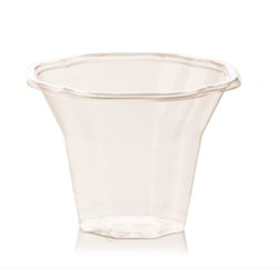 Coppa Luna 220cc Trasparente 50pz – Coppa trasparente grande per dessert o finger food, elegante e pratica.