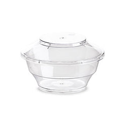 Coppa Primula+Copertura 200cc 50pz – Coppa trasparente con copertura per finger food, elegante e funzionale.