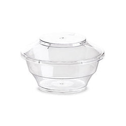 Coppa Primula+Copertura 200cc 50pz – Coppa trasparente con copertura per finger food, elegante e funzionale.