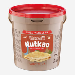 Crema spalmabile professionale Nutkao al latte e nocciola 12% Bonito 6KG per pasticcerie, forni, bar e uso Horeca