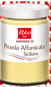 Crema di provola affumicata siciliana ROBO Armonia 540g in vetro – crema gourmet per pizza e cucina professionale