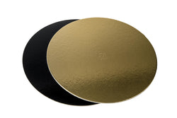 Disco Oro/Nero 40kg 10 – Disco decorativo oro e nero, perfetto per torte da esposizione e dolci di alta qualità.