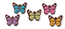 Farfalle decorative di cioccolato Floreal – set di 120 pezzi per decorazione dolci e torte