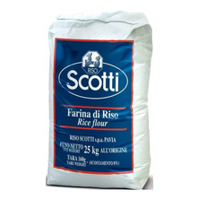 Sacco da 25 kg di farina di riso Riso Scotti per uso professionale