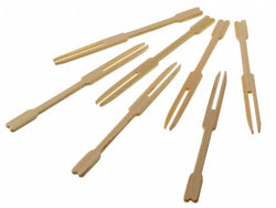Forchettine Bamboo 500pz – Forchettine in bambù ecologiche per finger food e catering, resistenti e pratiche.