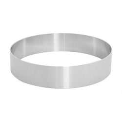 Cerchio da Pasticceria Diametro 16cm Altezza 4cm – Utensile per creare torte e dessert di piccole dimensioni, ideale per porzioni individuali.