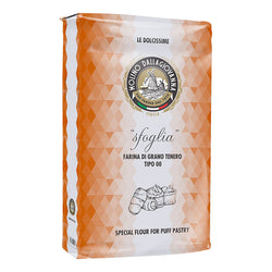 Farina Sfoglia W300 25kg – Farina per pasta sfoglia con W300, ideale per creare prodotti da forno leggeri e croccanti.