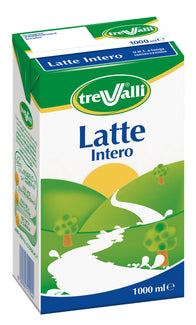 Latte UHT Intero Reggiano Tre Valli 1L (Confezione da 12 Litri)