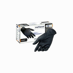 Guanti Nitrile SP Taglia M Colore Nero 100 Pz – Guanti in nitrile, taglia M, ideali per l'uso in cucina e attività professionali.