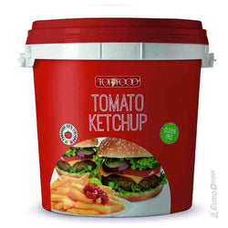 Ketchup Topfood 5kg – Ketchup di alta qualità, perfetto per ristoranti e fast food, disponibile in formato da 5kg.