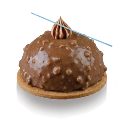 Confezione da 2,5 kg di Le Croccanti Lancillotto gusto Caramel Biscotto di PreGel, rivestimento e variegato croccante professionale per gelateria e pasticceria.