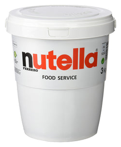 Nutella Ferrero 3 kg – crema alle nocciole in secchiello per uso professionale in pasticcerie e forni