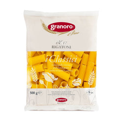 Pasta Rigatoni n.17 Granoro – confezione da 24 x 500g – pasta corta rigata per sughi corposi, ricette al forno e cucina tradizionale italiana