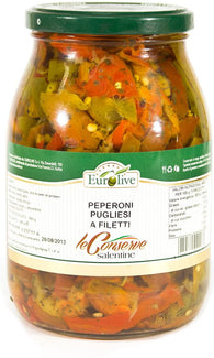 Peperoni a Filetti in Olio Eurolive 2,8kg - Formato Gastronomia