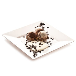 Piatto Spigolo Poloplast Bianco Coprente 27x27cm H 1,8cm (25pz)