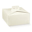 Porta Torta Quadra 250mm x 250mm x 120mm Pelle Bianca 20pz – Scatole eleganti per torte quadre, in pelle bianca, per ogni occasione.