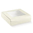 Scatola Pratica con Finestra Scotton Pelle Bianca 26x26x7cm (10pz)