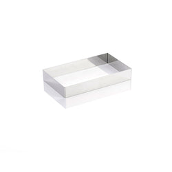 Quadro Rettangolare Fisso Martellato Acciaio Inox 243x142mm H40mm