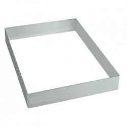 Quadro Rettangolare Fisso Martellato Acciaio Inox 58x38cm H4cm