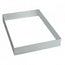Quadro Rettangolare Fisso Martellato Acciaio Inox 58x38cm H4cm