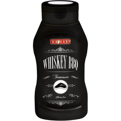 Salsa BBQ Whiskey Squeeze 580g, salsa barbecue affumicata con whiskey, condimento per carne grigliata e piatti alla griglia
